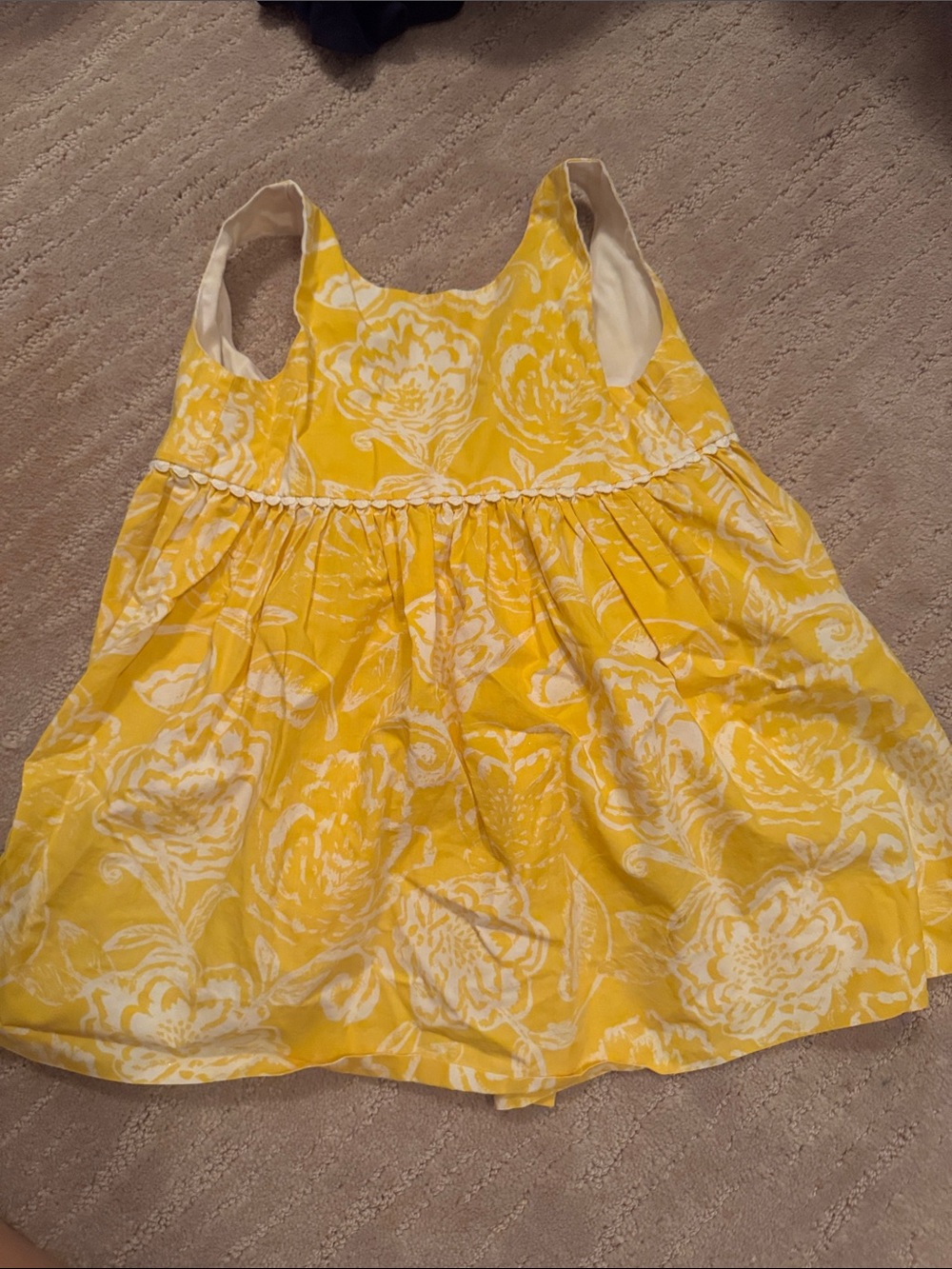 Kids Yellow Floral Sundress